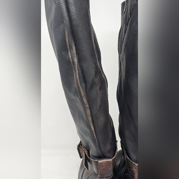 Freebird Women's Holland Distressed Brown Western Round Toe Tall Boots Size 8 - Picture 9 of 16